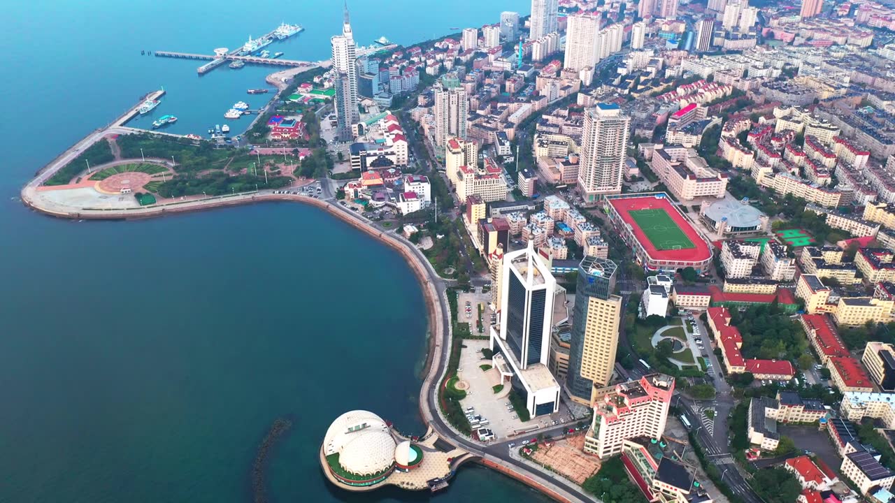 詳情圖-青島中國4K高清空中視頻的城市天際線