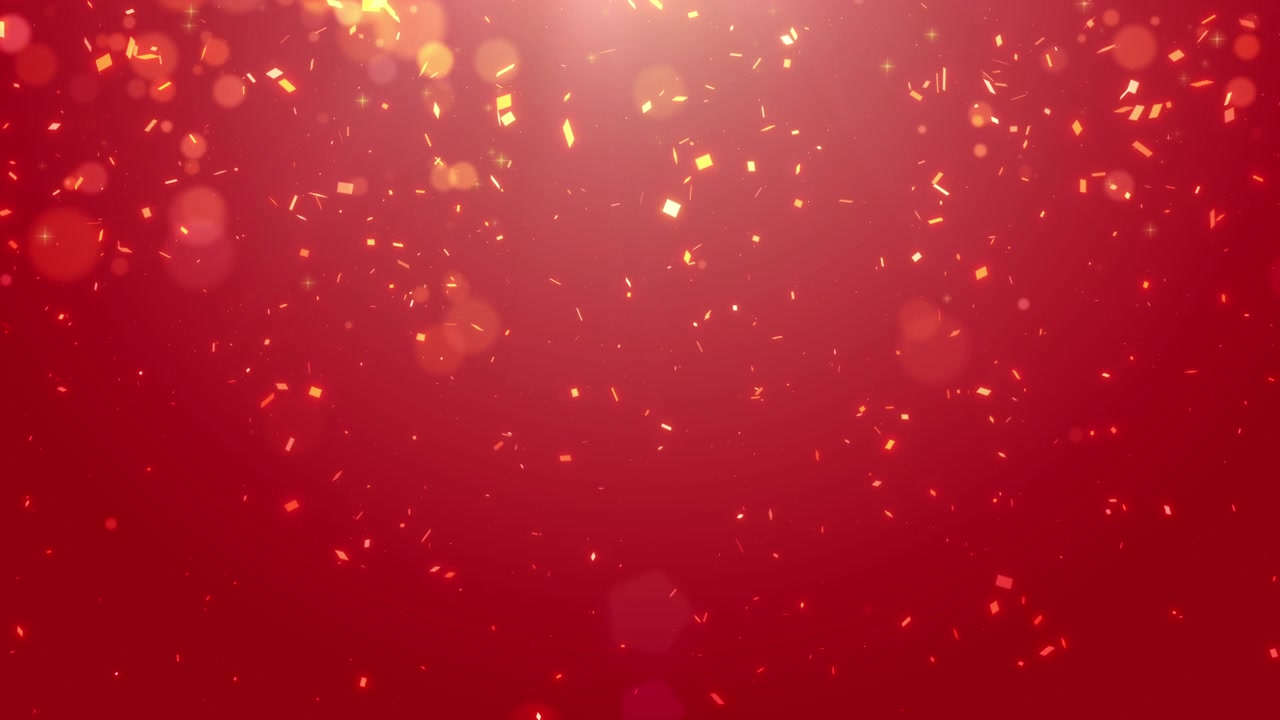 詳情圖-運(yùn)動抽象背景閃爍的紅色粒子與鏡頭光暈為圣誕節(jié)，慶祝事件