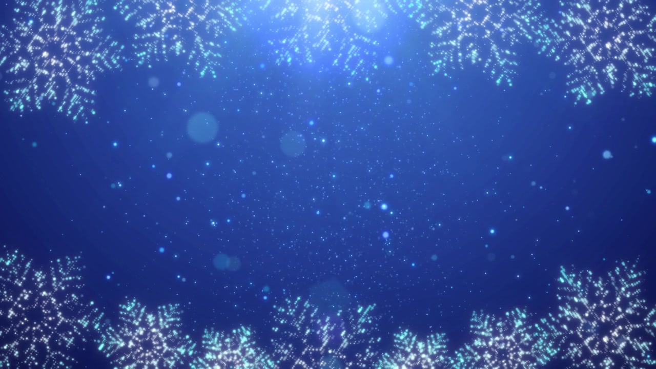 詳情圖-動態(tài)圣誕裝飾背景，雪花與閃爍粒子和鏡頭光暈為圣誕節(jié)和慶祝事件
