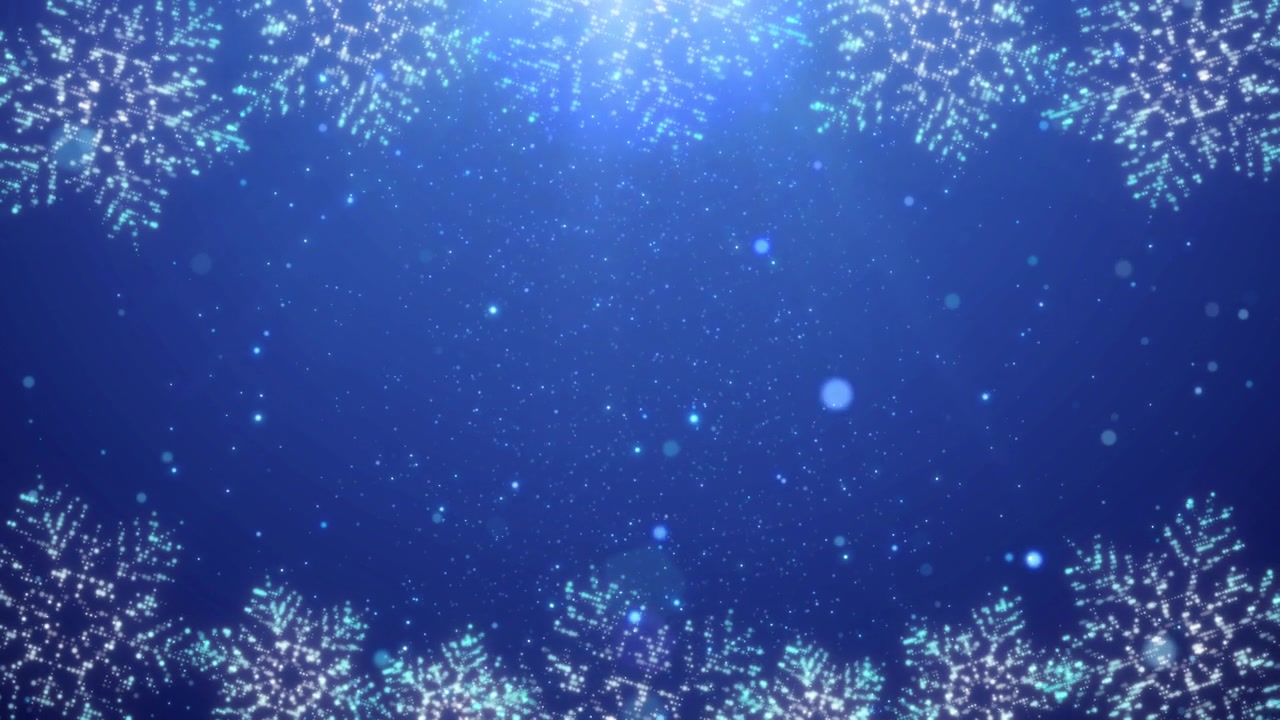 詳情圖-動態(tài)圣誕裝飾背景，雪花與閃爍粒子和鏡頭光暈為圣誕節(jié)和慶祝事件