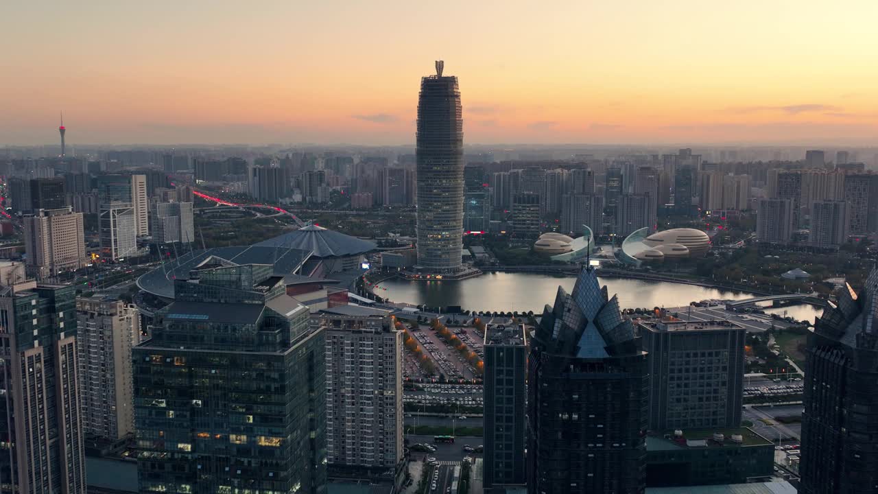 中國河南省鄭州市天際線