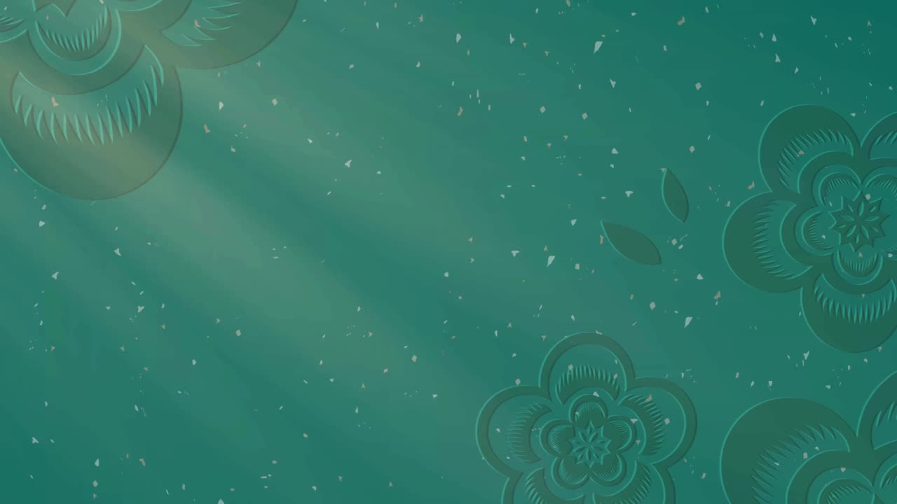 中国新年，红色和金色剪纸艺术，灯笼和亚洲元素与工艺风格为背景。(中文翻译:好运，好运)。新年快乐。