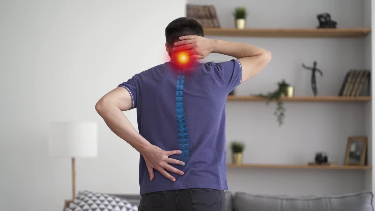 腰椎间盘突出，颈腰疼痛，男性居家背痛，腰椎间盘疾病