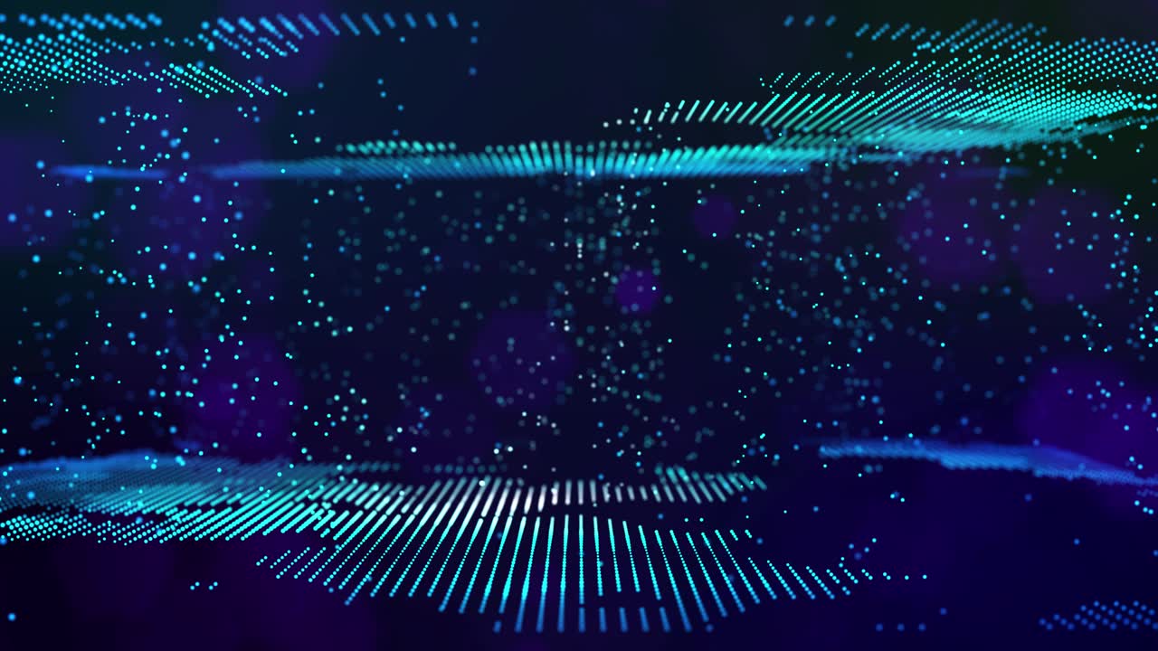 詳情圖-藍(lán)色數(shù)據(jù)流3d,bg作為數(shù)字空間。藍(lán)色高科技背景與發(fā)光粒子形成復(fù)雜的結(jié)構(gòu)?？苹帽尘案呖萍夹畔⒘鞲拍?，區(qū)塊鏈，數(shù)據(jù)科學(xué)。景深