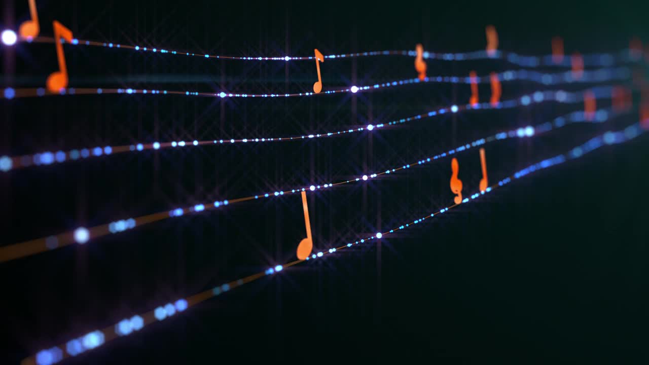音乐音符摘要背景