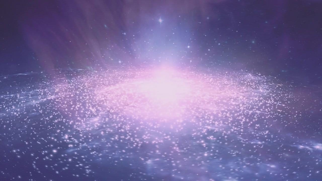 详情图-美丽的发光旋转3d星系空间背景。视觉循环。