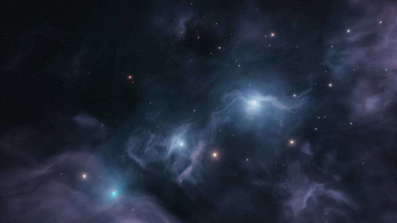 抽象的深空星云背景