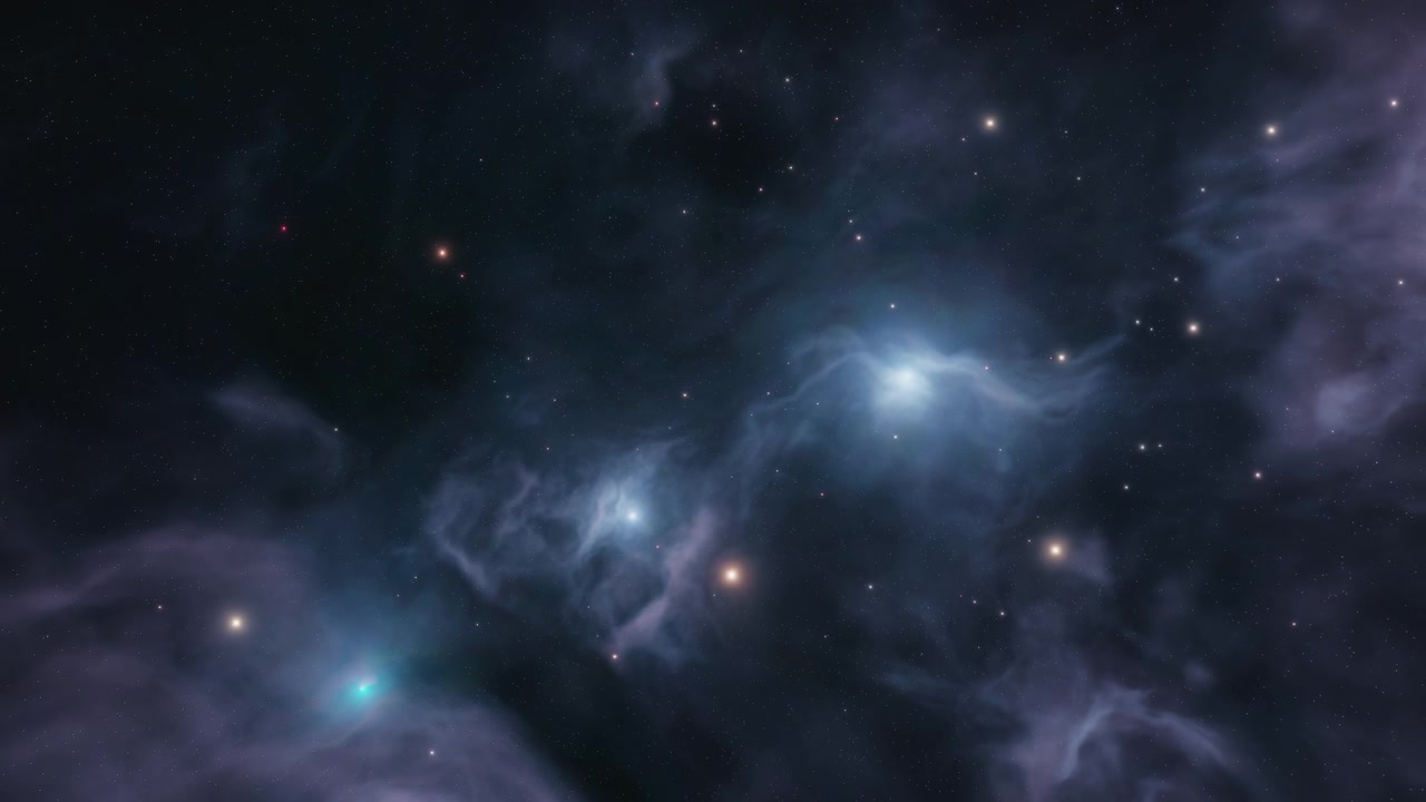 詳情圖-抽象的深空星云背景