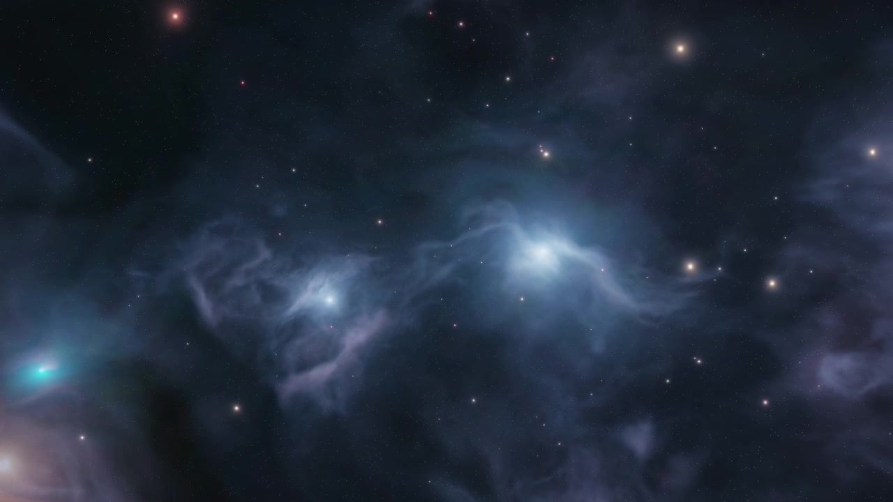 詳情圖-抽象的深空星云背景