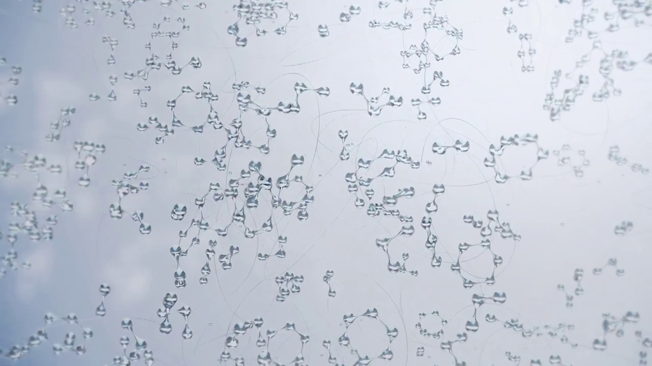 分子或原子纳米研究化学概念。化合物