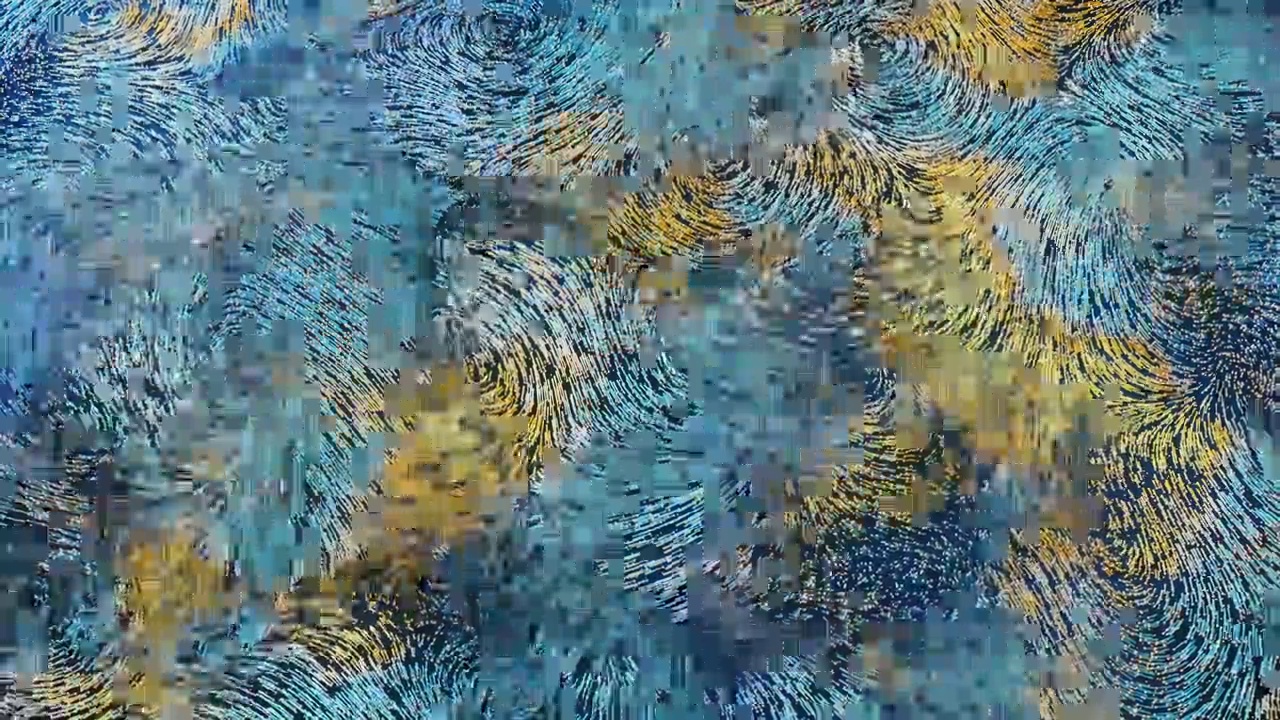 詳情圖-抽象流動的線條，流動的粒子，三維渲染。