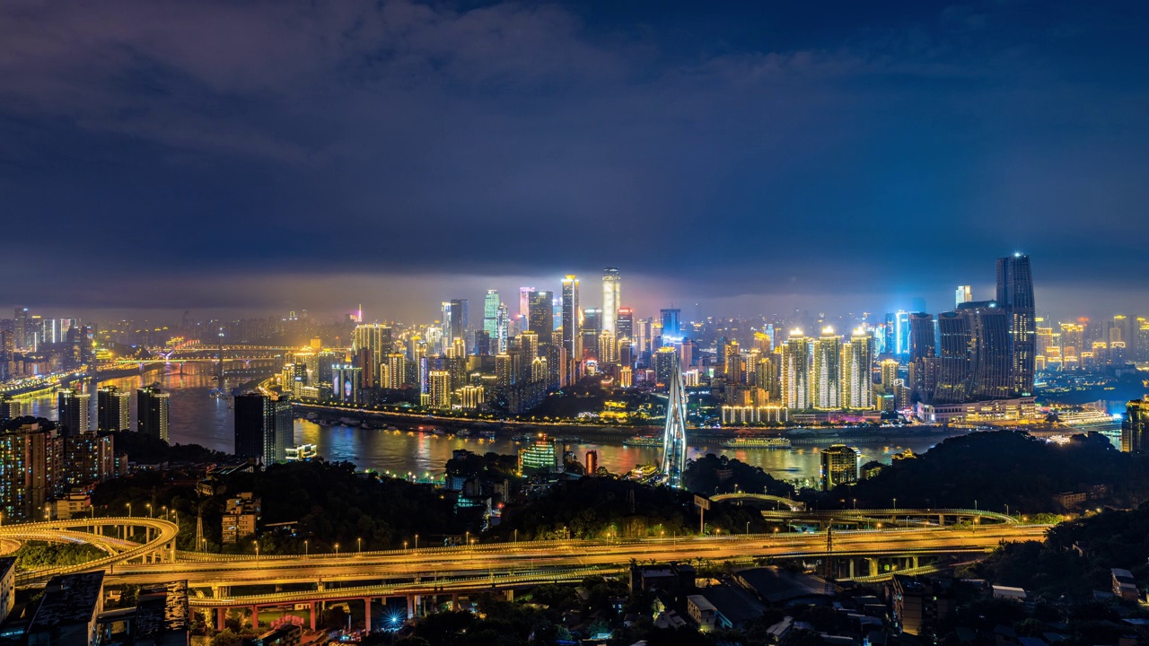 详情图-重庆全景城市天际线和现代商业建筑