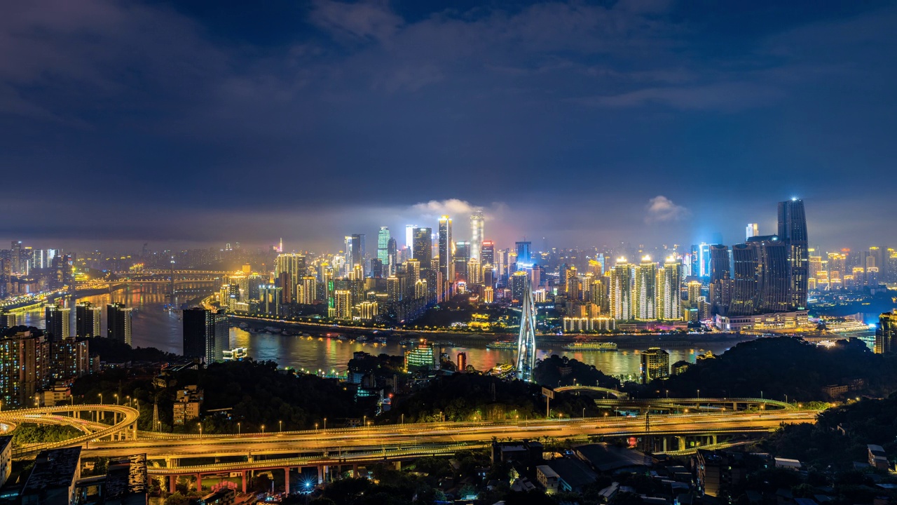 详情图-重庆全景城市天际线和现代商业建筑