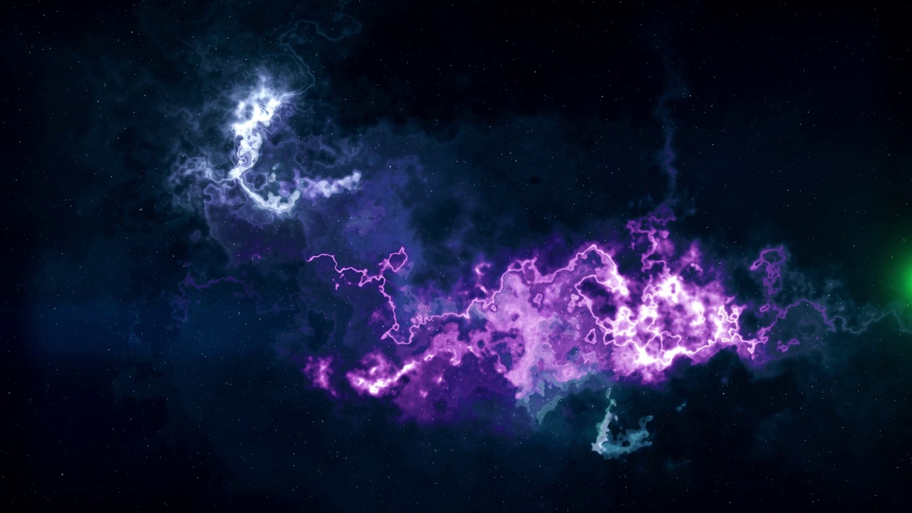 详情图-在星云中飞行。平滑的宇宙背景与移动的星星和高光