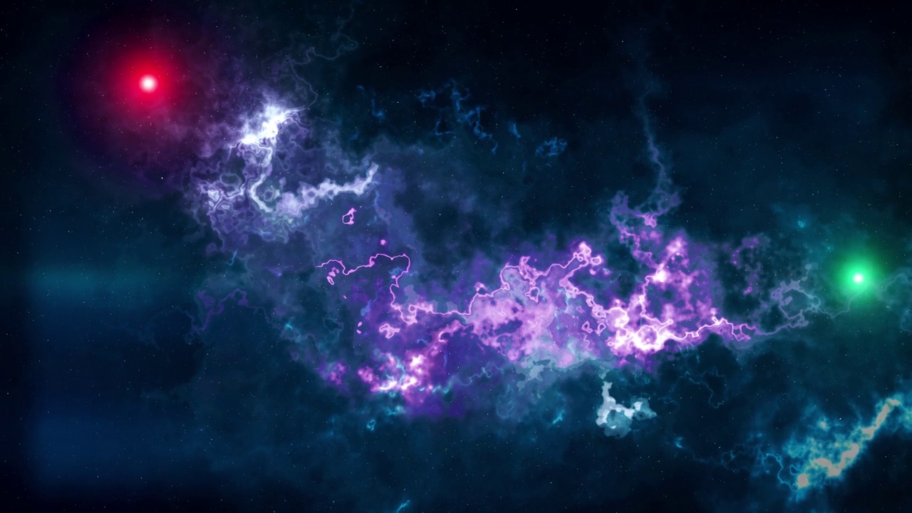 详情图-在星云中飞行。平滑的宇宙背景与移动的星星和高光