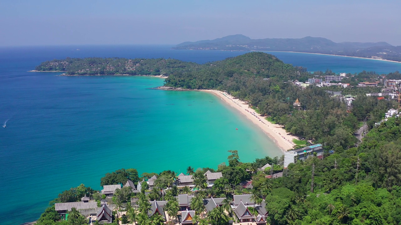 詳情圖-泰國普吉島的素林海灘鳥瞰圖