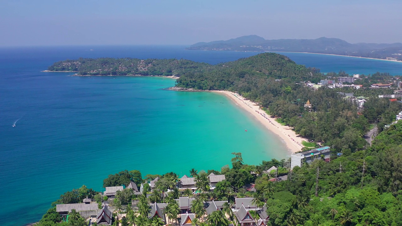 詳情圖-泰國普吉島的素林海灘鳥瞰圖