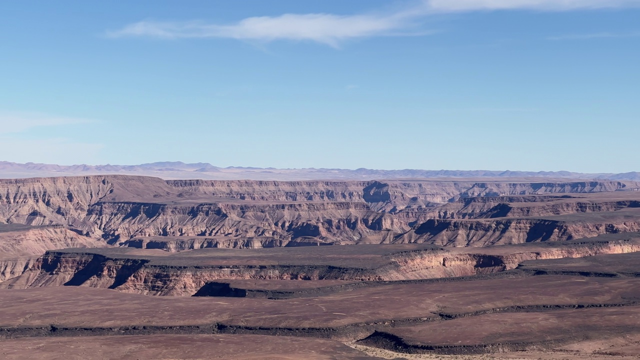 纳米比亚的鱼河峡谷。大峡谷在美国-亚利桑那州，内华达州