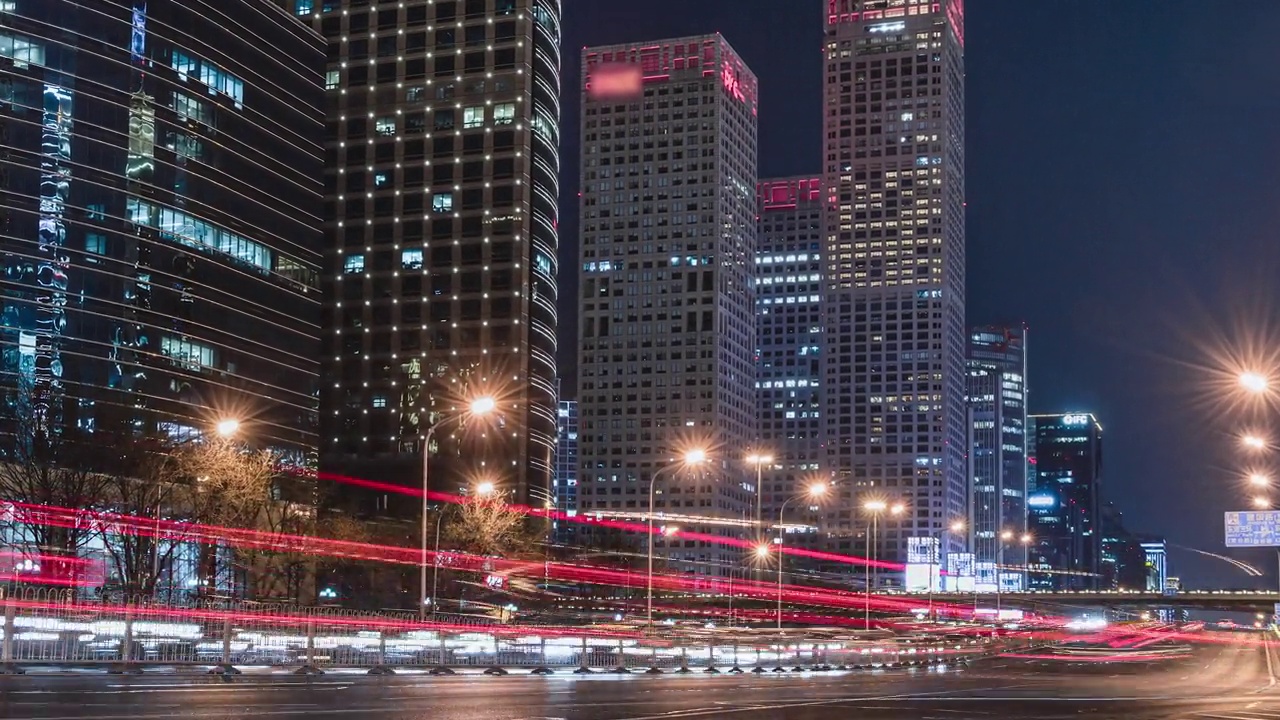 T/L ZI低角度北京交通夜景