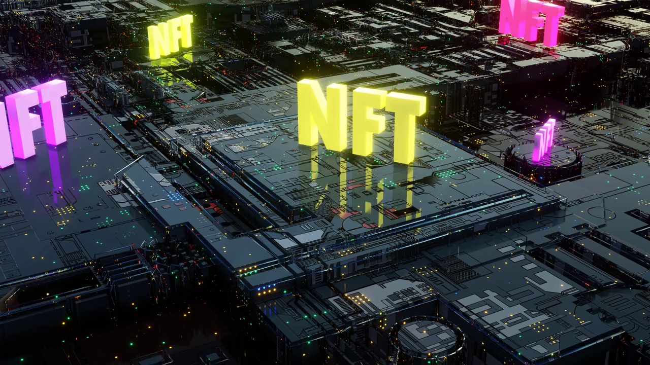 NFT城市-元时空VJ循环动画