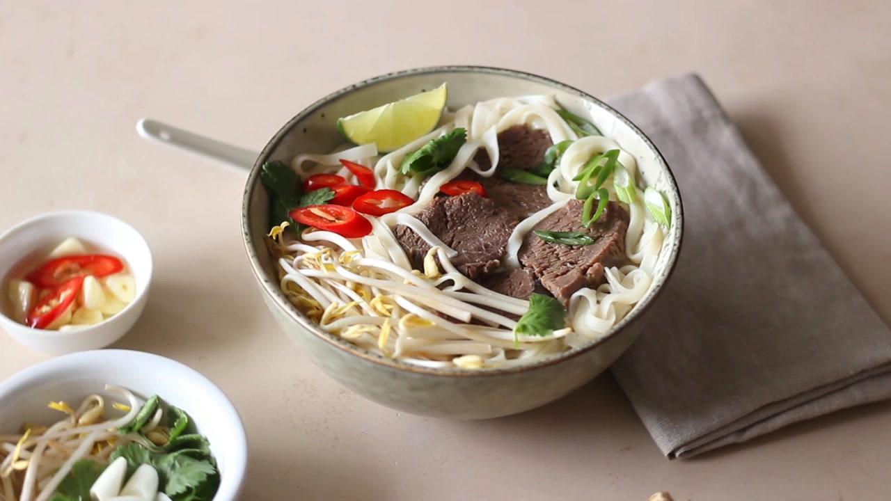 詳情圖-越南牛肉湯。亞洲食品。民族美食。
