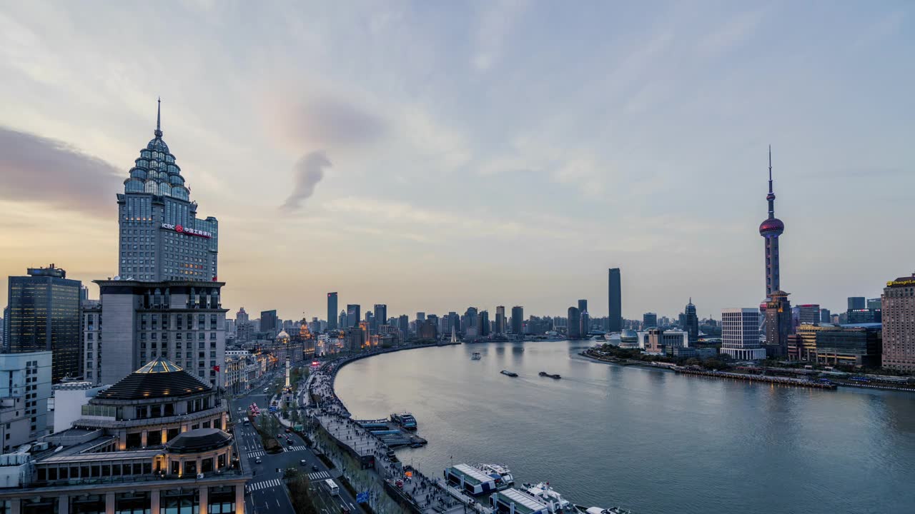 詳情圖-晚上的上海外灘和黃浦江