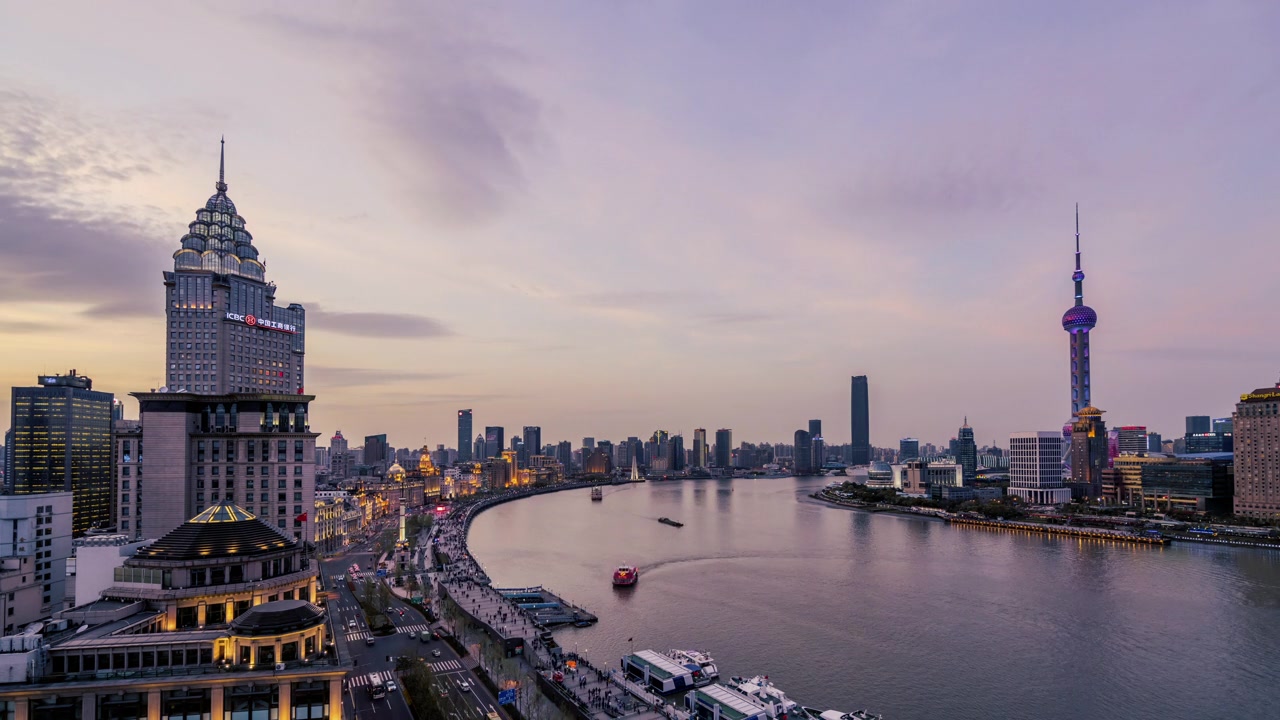 詳情圖-晚上的上海外灘和黃浦江