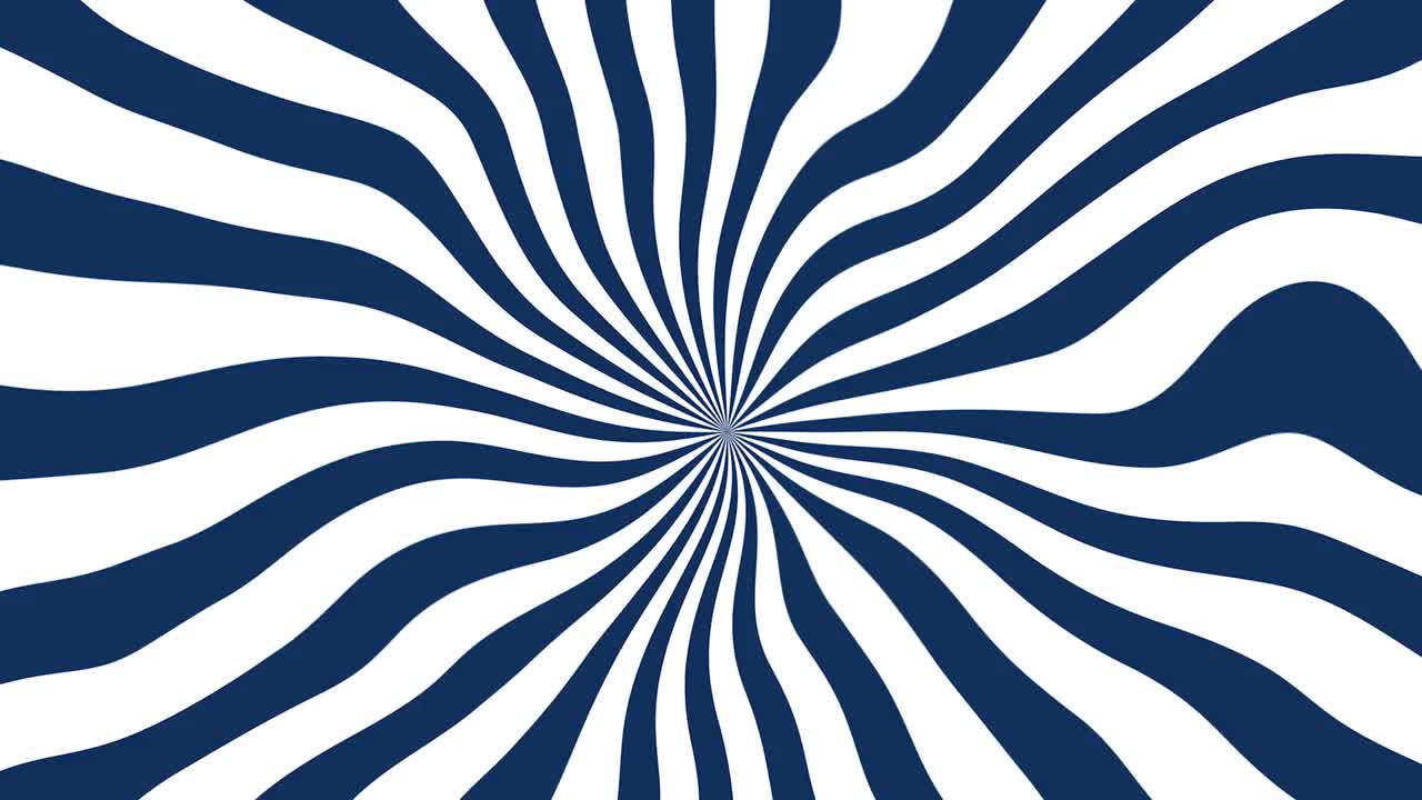 摘要催眠乱轮动画黑白背景库存视频-速度的概念，迷幻，营销，销售，商业-卡通动画复古风格螺旋旋转旋转迷幻旋转旋转迷幻