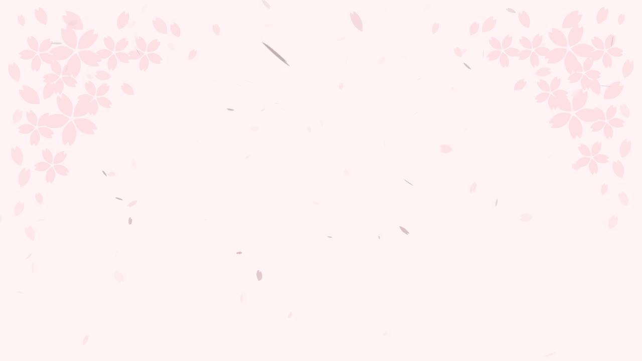 这是一个背景动画视频的樱花暴风雪。