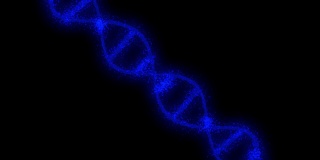结构DNA旋转未来数字背景，科学技术的抽象背景