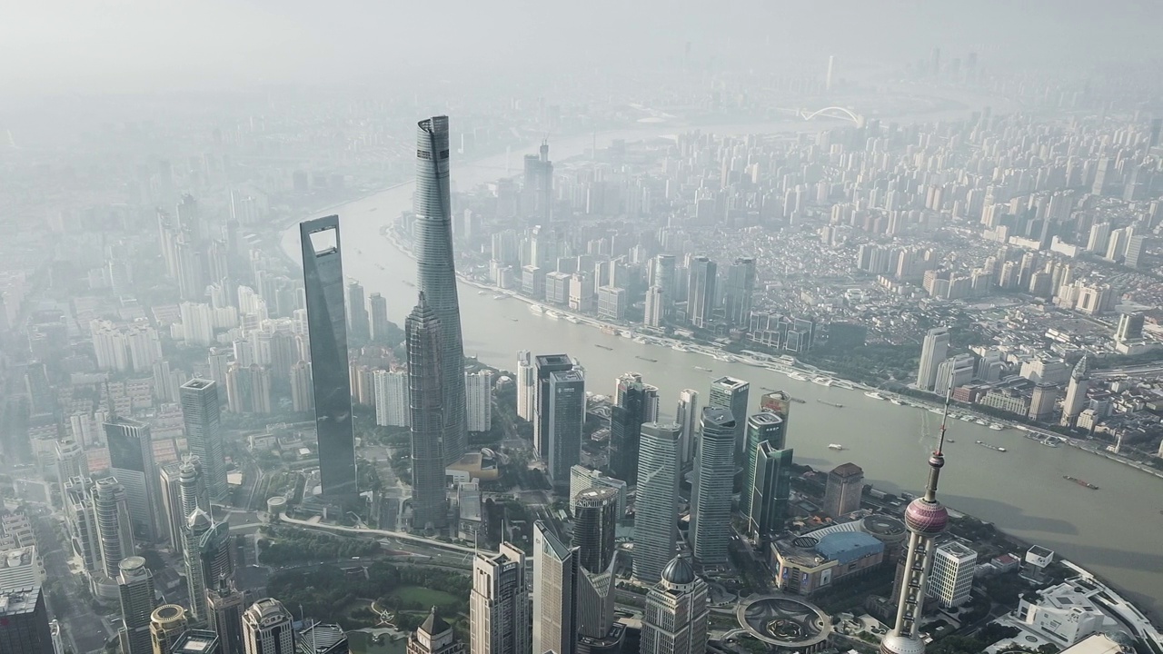 上海天际线T/L鸟瞰图