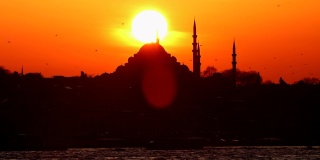 日落和清真寺