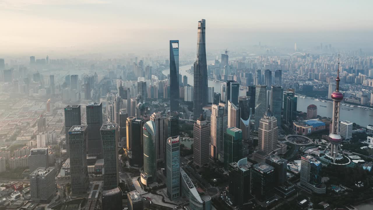 上海天际线T/L鸟瞰图