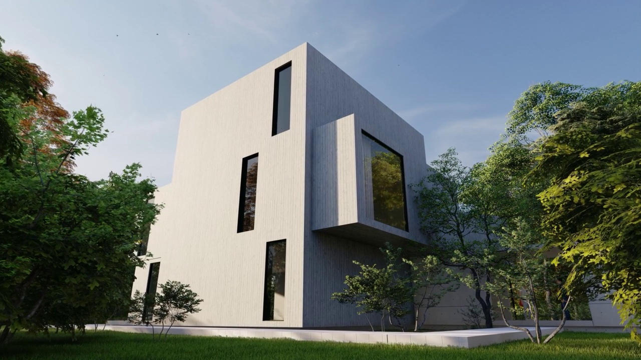 詳情圖-高檔現(xiàn)代建筑，帶游泳池和花園