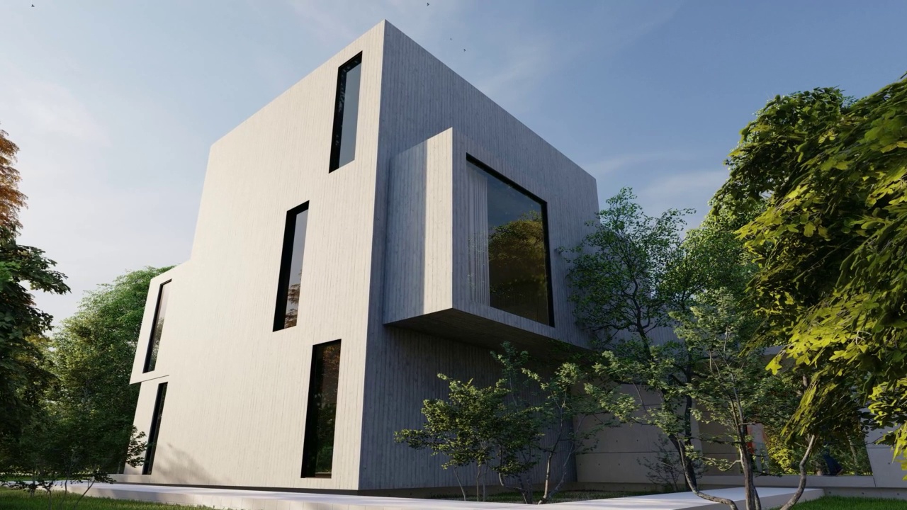 詳情圖-高檔現(xiàn)代建筑，帶游泳池和花園