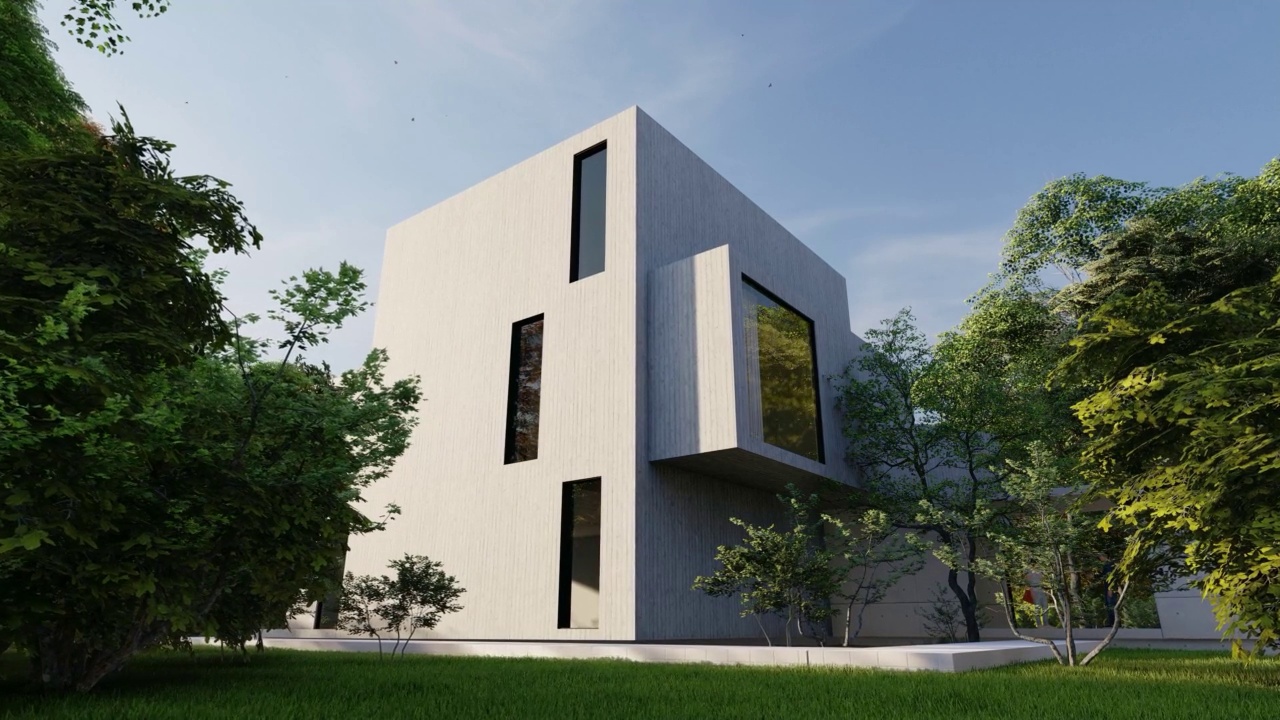詳情圖-高檔現(xiàn)代建筑，帶游泳池和花園