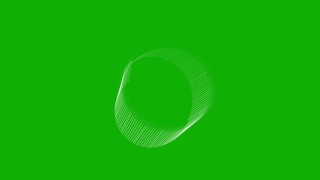 旋转条纹运动图形与绿色屏幕背景