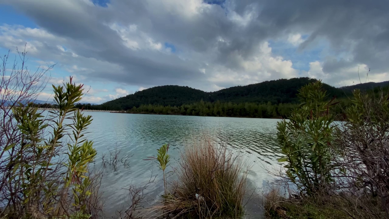 4k视频湖山景观