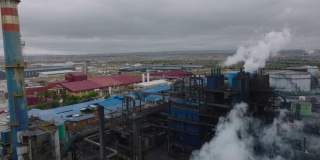 工业场地的逆向揭示。本镇生产工厂或供热工厂。南非伊丽莎白港