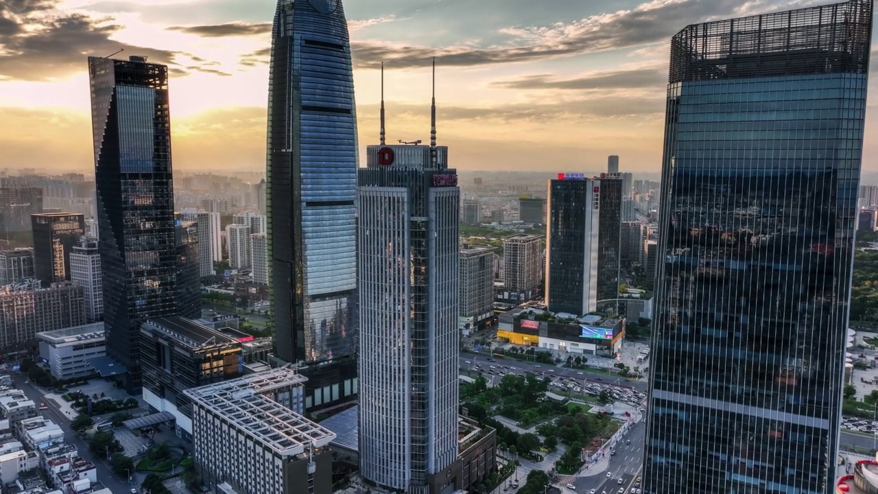 詳情圖-夕陽下的東莞CBD