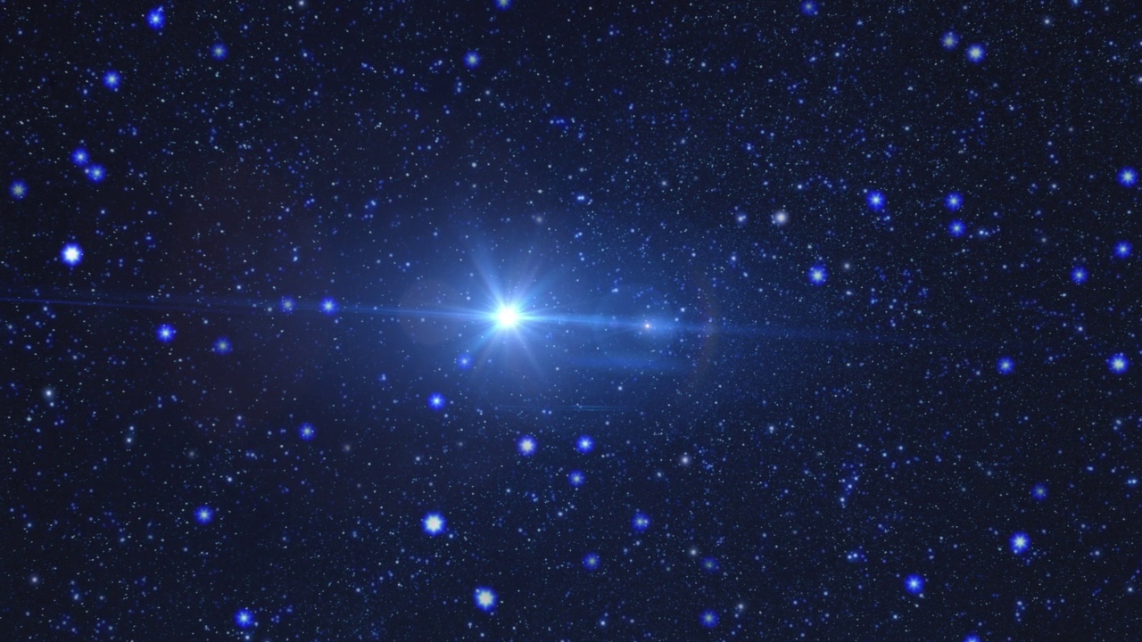 银河之星和星空。3 d渲染。