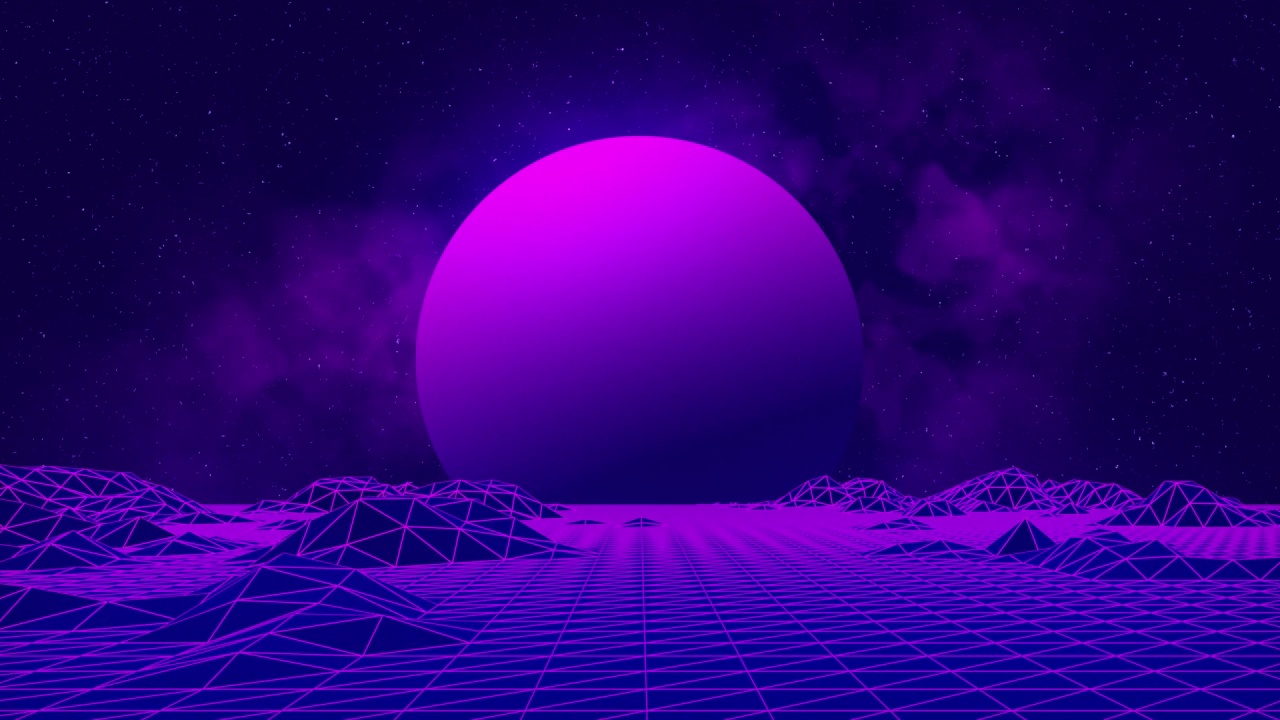 元宇宙VR虚拟现实与景观抽象技术背景Loopable 4K