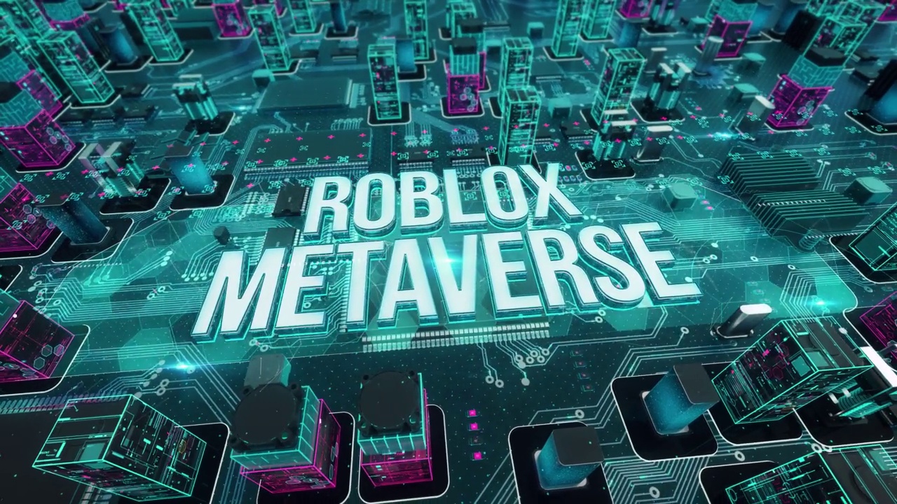 Roblox Metaverse与数字技术高科技概念