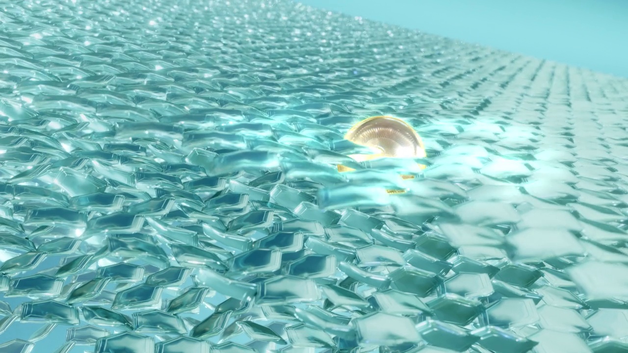 3D动画魔法精华液吸收皮肤层