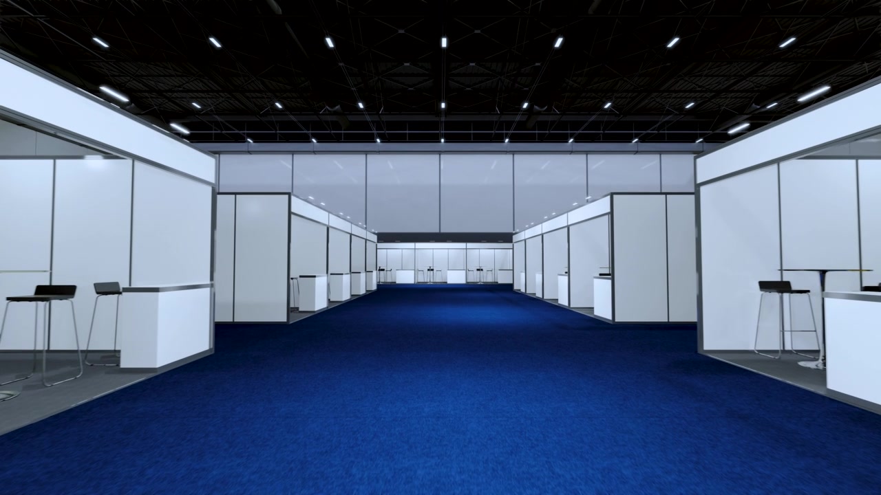 詳情圖-Motion,Exhibition代表實(shí)體模型和企業(yè)形象，展示設(shè)計(jì)。空的展臺(tái)設(shè)計(jì)。展廳零售攤位元素。設(shè)計(jì)貿(mào)易展?？瞻渍刮幌到y(tǒng)圖形資源。3d背景在線(xiàn)活動(dòng)，會(huì)議，現(xiàn)場(chǎng)。3,d渲染。