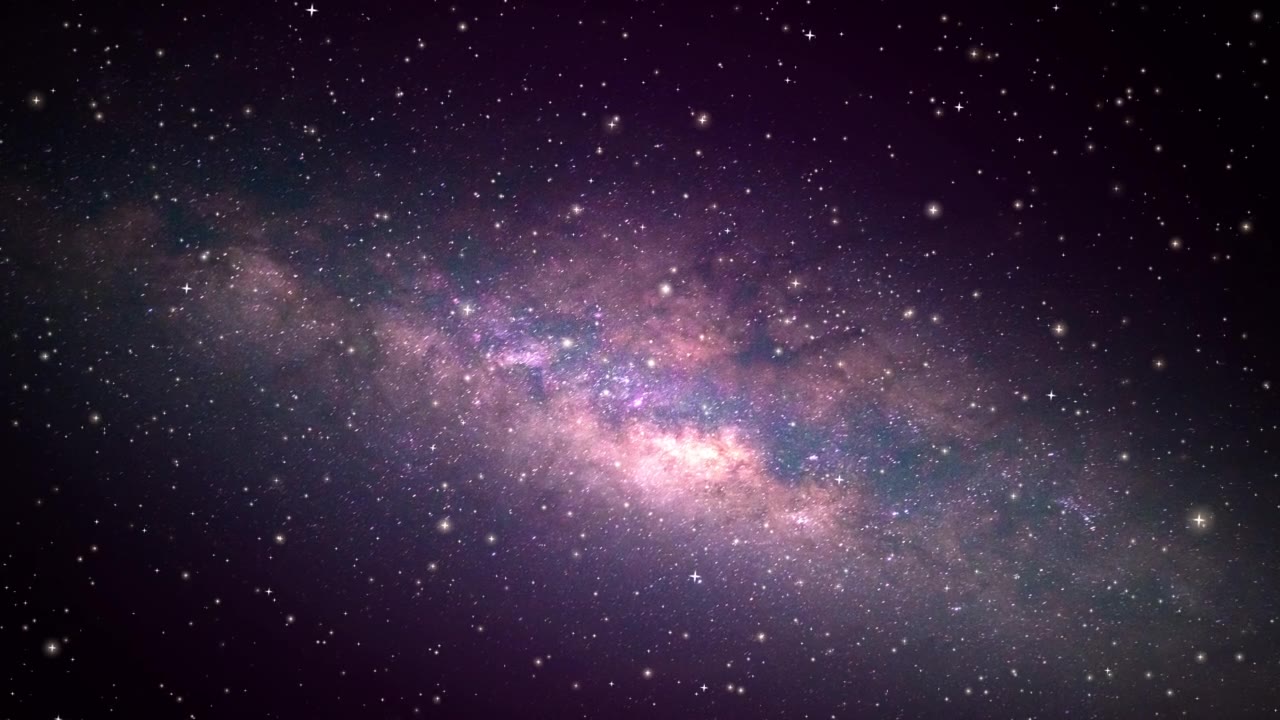 詳情圖-銀河系探索穿越外層空間走向發(fā)光的銀河系。通過發(fā)光的星云，云和恒星場飛行的4K循環(huán)動畫。動畫視頻
