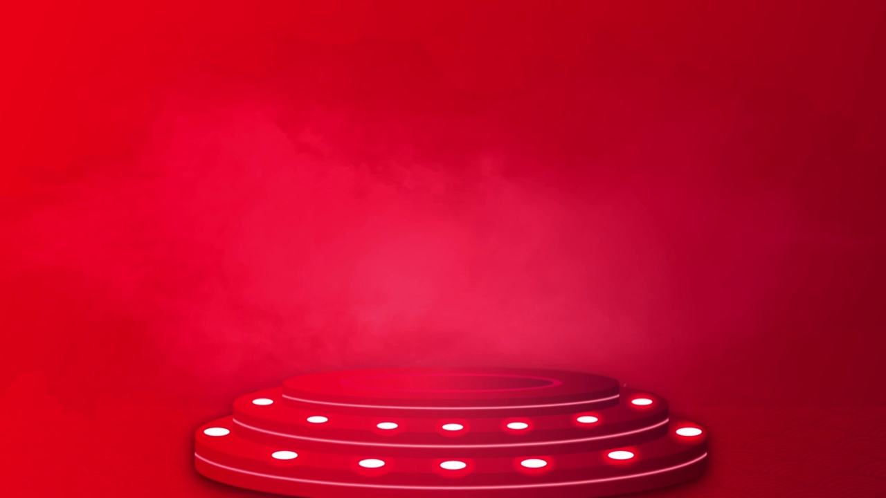 詳情圖-領(lǐng)獎(jiǎng)臺(tái)上有中國新年風(fēng)格的視頻概念