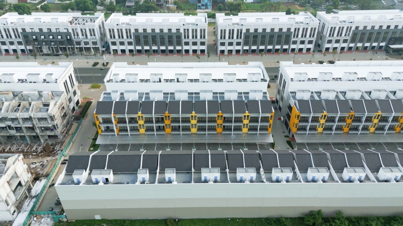 詳情圖-商店房屋建筑群的美麗鳥瞰圖