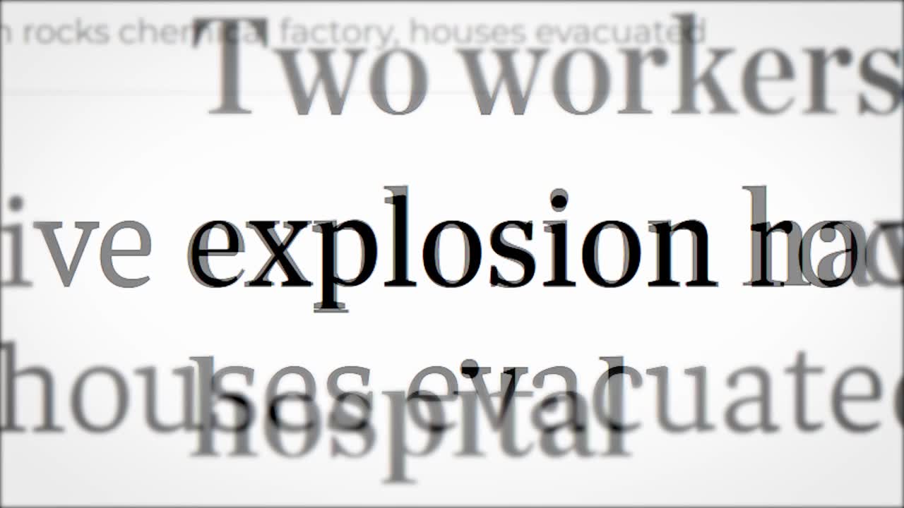 详情图-关于爆炸的头条新闻和媒体文章