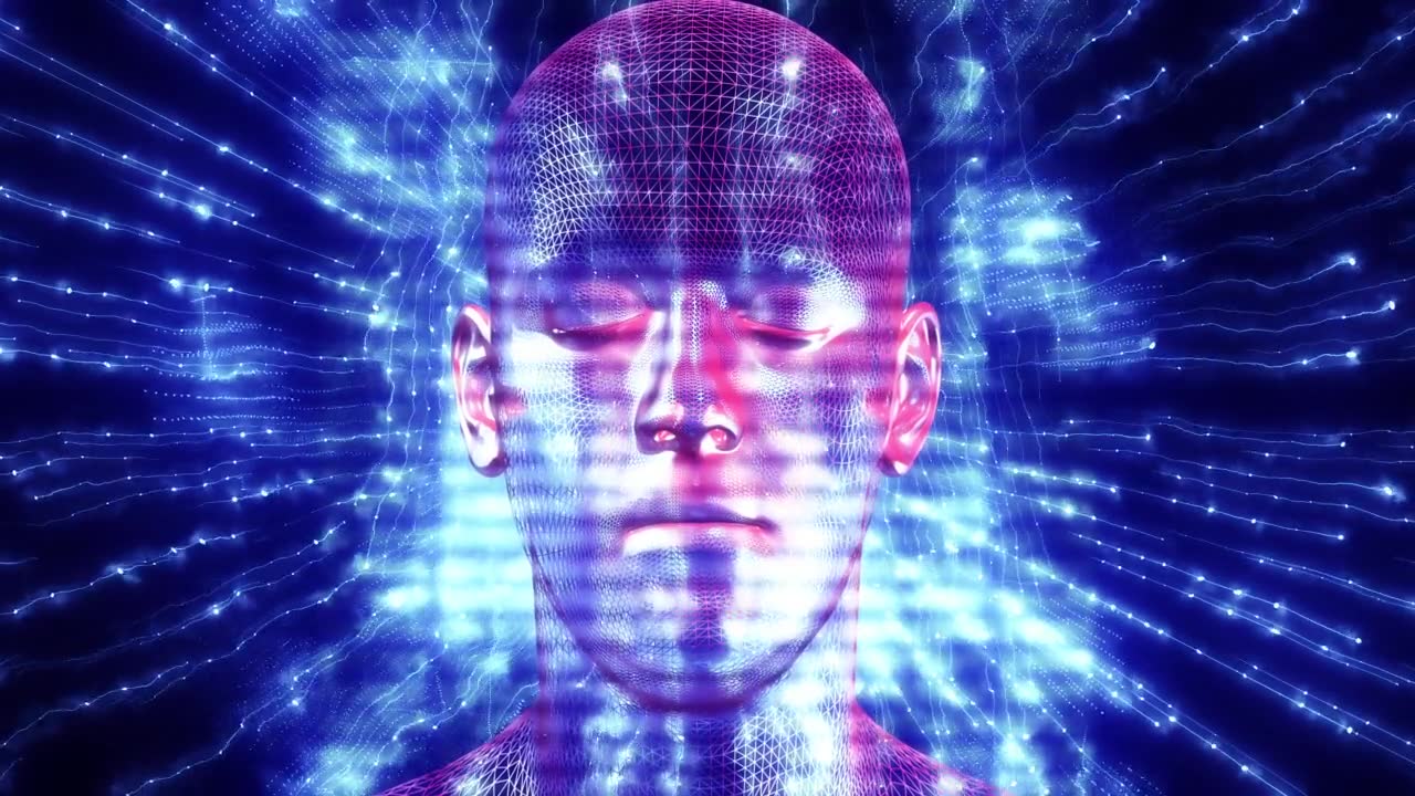 詳情圖-AI數字人臉。面部生物特征識別。